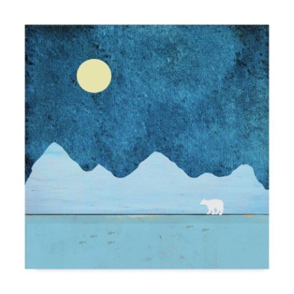 Tammy Kushnir 'Fishing At The Pole' Canvas Art, 18x18, Trademark Fine Art, Mfr#: ALI20480-C1818GG